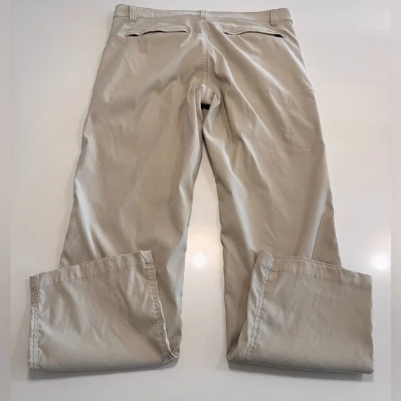 Eddie Bauer Travex Pants Mens 35x32 Horizon Guide Chino Nylon Outdoor Hiking - Picture 2 of 11